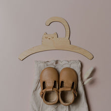 Personalised Cat Child's Wooden Coat Hanger