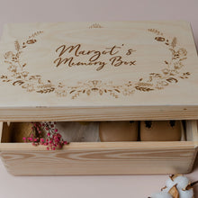 Personalised Floral Memory Box