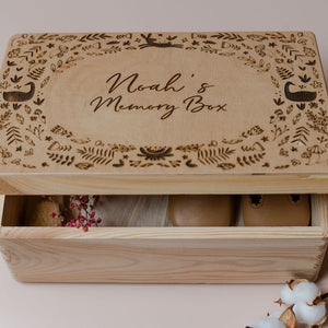 Personalised Woodland Memory Box