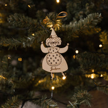 Personalised Wooden Mrs Claus Christmas Decoration