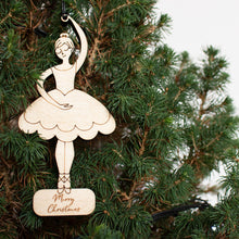Personalised Ballerina Christmas Decoration