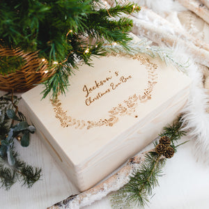 Personalised Christmas Eve Box - Deer Wreath