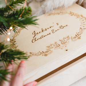 Personalised Christmas Eve Box - Deer Wreath
