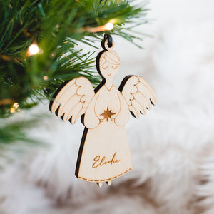 Personalised Angel Christmas Decoration