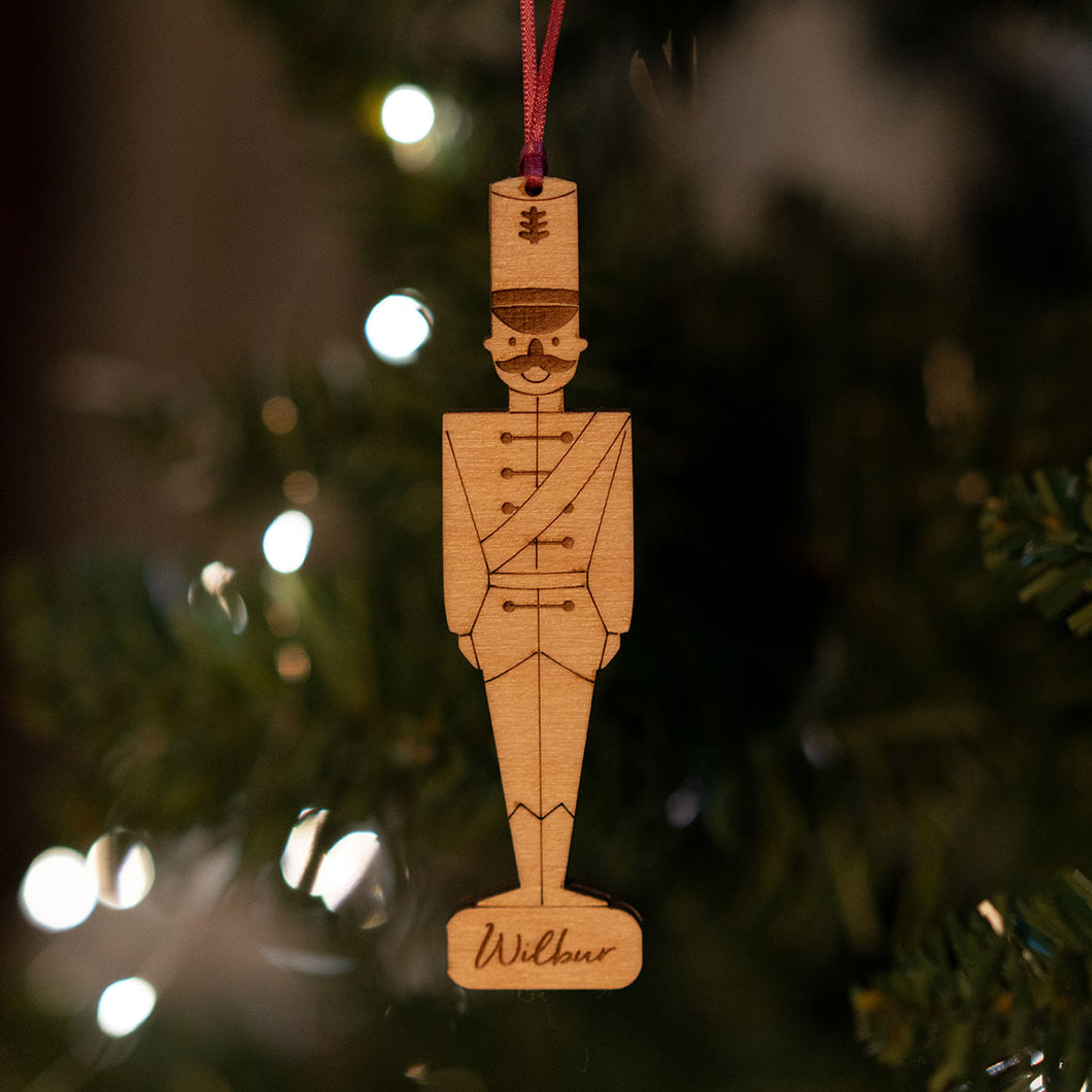 Personalised Nutcraker Christmas Decoration